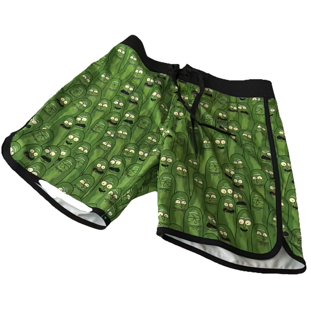 Rick and Morty Board Shorts Adult Men's Swim Trunks Size 32 Beach Pool Resort - Picture 3 of 7